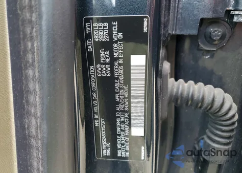 2012 Volvo S80 3.2 из США, поврежденный, VIN YV1952AS0C1157377